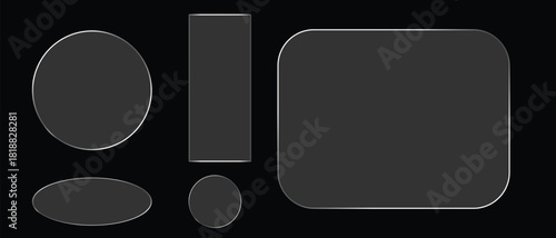 "Liquid Glass Banner UI Design with Modern Transparent Glassmorphism Style"