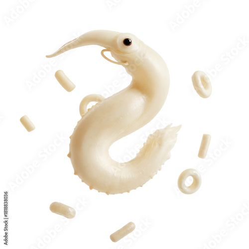 a close up of a seahorse 