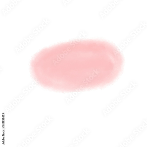 pink soap on white background