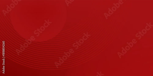 White circle geometric red abstract background. vector