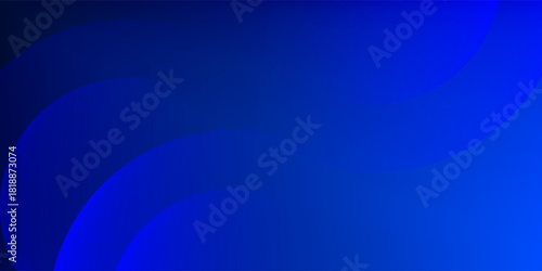Abstract Blue Gradient Background with Curved Circular Shapes. Modern concept for graphic design, background, web design, poster, banner, book, slideshow.
