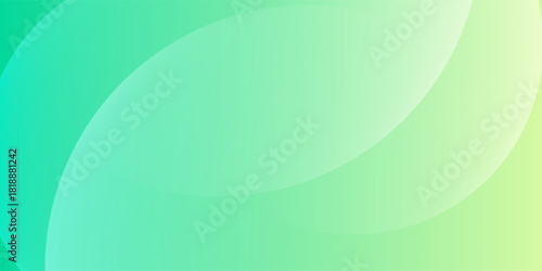 Abstract Mint Green Gradient Background with Soft Curved Shapes. Modern concept for graphic design, background, web design, poster, banner, book, slideshow.