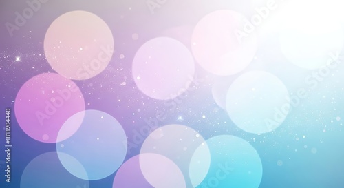 Abstract background with pastel colors and blurred circles creating a dreamy effect