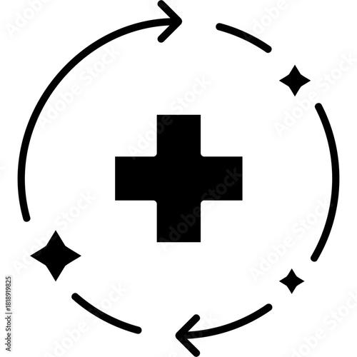 Glyph Solid Recovery Icon