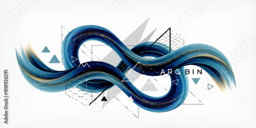 Isolated black background abstract rope pattern of a wild white reptile snake in the shape of a snake