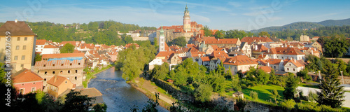 Panoramic View at Cesky Krumlov in Czech Republic