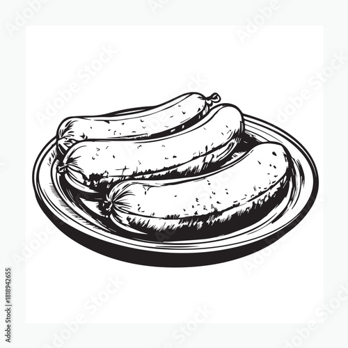 sausage vector illustration