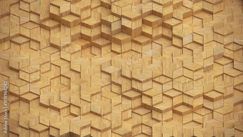 Wooden Hexagon Geometric Pa...