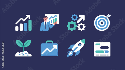 Vector illustration of colorful retro music icons set with handdrawn illustrations of audio equipment, instruments, and musical symbols