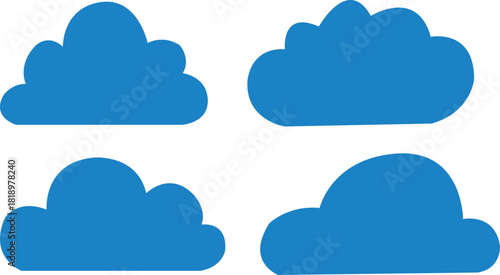cloud computing icon set