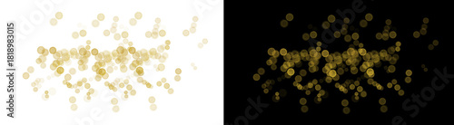 PNG image of Shimmering golden glitter and bokeh lights create a festive and elegant background perfect for holiday designs and celebratory events with a touch of sparkle on transparent background