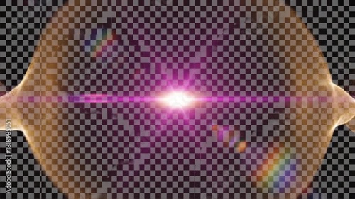 Light wave bursts against checkered backdrop