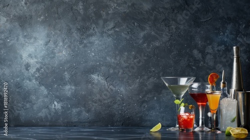 Mixologist's Corner with copy space