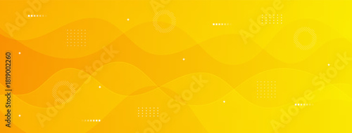 Bright yellow abstract background with soft wavy curves and gradient pattern.