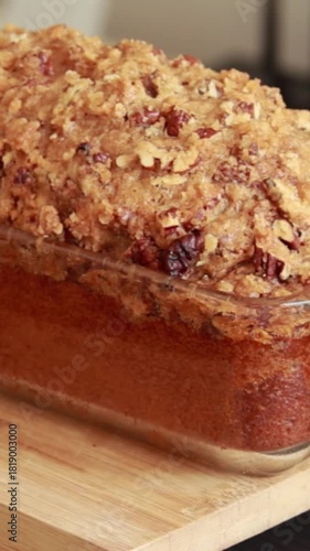 Wallpaper Mural Delicious pumpkin bread loaf fall dessert baking Torontodigital.ca