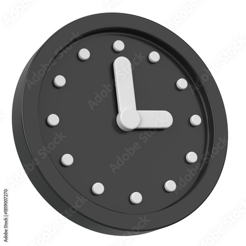 3D Illustration Of The Clock.