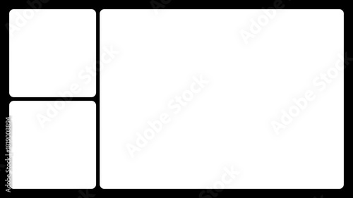 Film Matte Multi-Panel Overlay Frame Alpha Channel 4k
