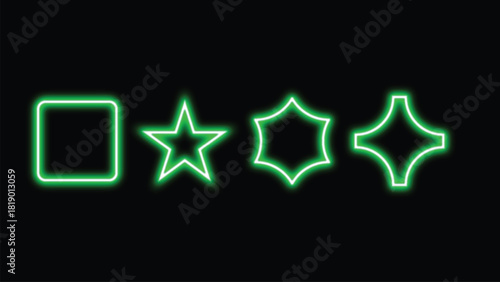 Neon Symbol Icon Christmas Light Design