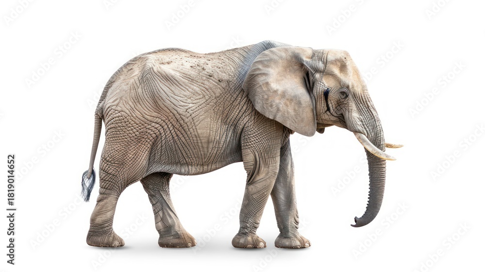 Fototapeta premium Majestic Powerful African Elephant Portrait