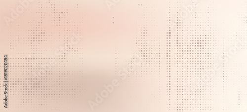 Beige background with a dotted texture, featuring geometric shapes. The beige background adds a soft, modern touch with subtle patterns. Minimal halftone dotted texture vector background