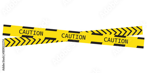 Yellow-black diagonal warning tape vector with bold hazard stripes. Ideal for safety borders, construction zones, caution lines, crime scenes, and industrial danger signage designs.