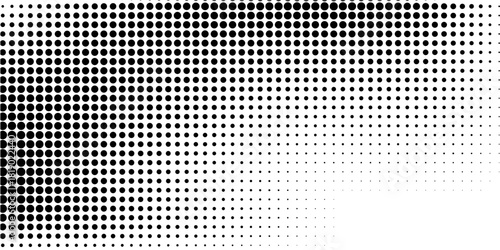 fun beautiful black and white shadow halftones retro pop art funky urban colorful comic book. Dotted halftone gradient texture. Vanishing polka dot background. Repeating dots gradation pattern backgro