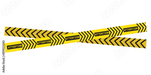 Yellow-black diagonal warning tape vector with bold hazard stripes. Ideal for safety borders, construction zones, caution lines, crime scenes, and industrial danger signage designs.