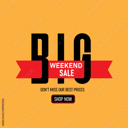 Big Weekend Sale Banner - Best Prices Shop Now