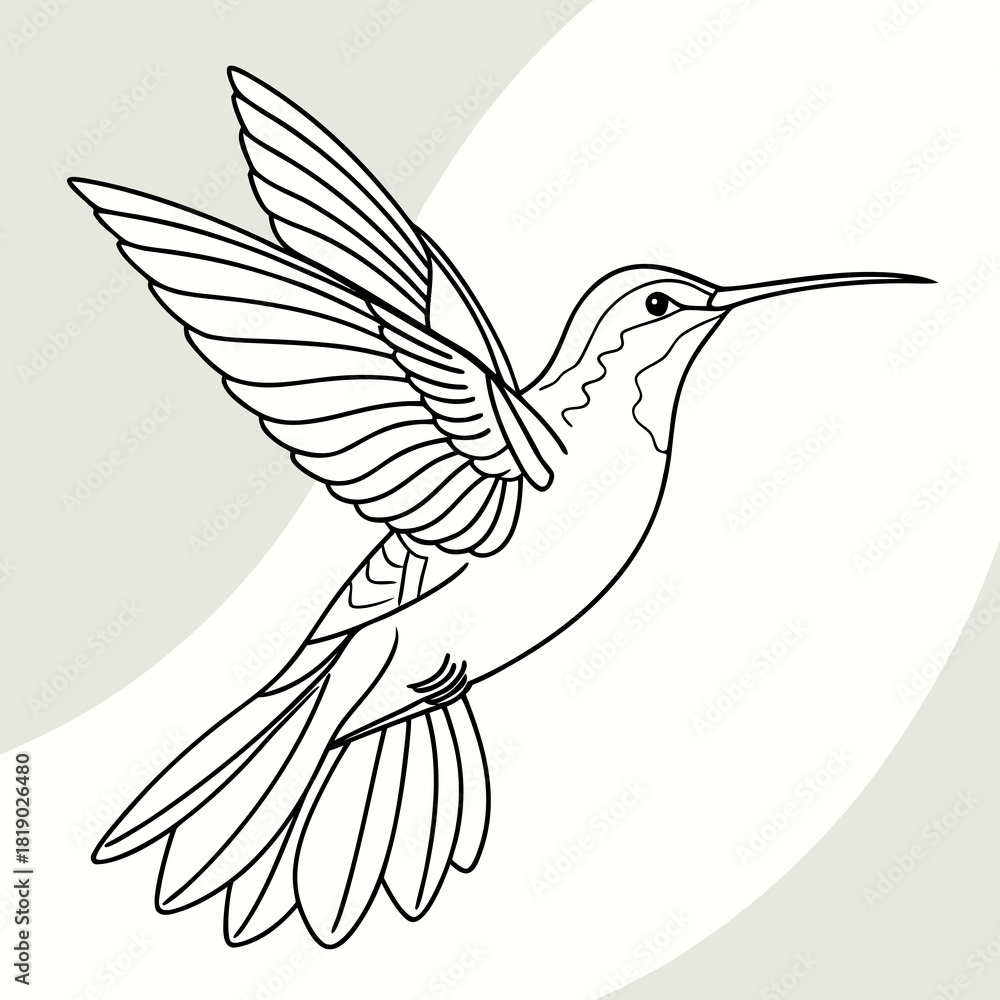 Obraz premium vector illustration of a bird