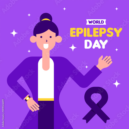 World Epilepsy Day Awareness Illustration