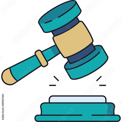 Court Hammer Sticker