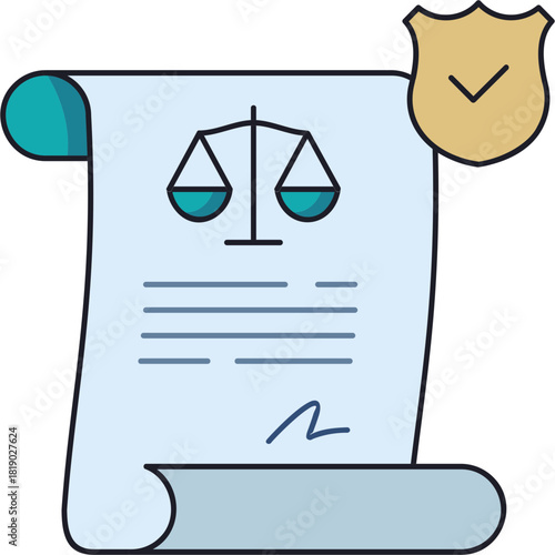 Legal Contract Sticker