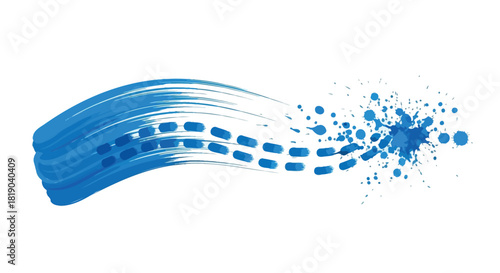 Abstract geometric composition with vibrant color splashes and clean lines suitable for modern design projects and digital art