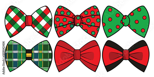 Bowties neckwear formal fashion christmas holiday festive party celebration style