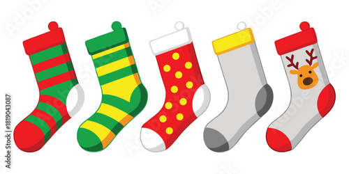 Christmas stockings holiday decoration festive celebration gift giving tradition joy fun