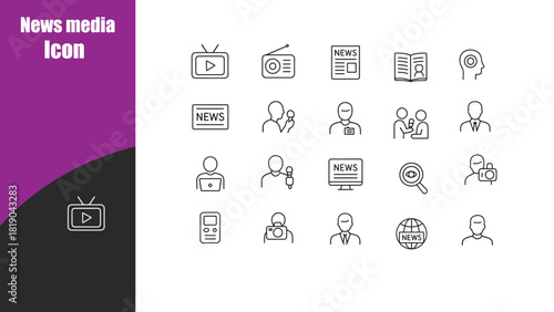 News media Web  Icon