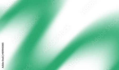 dark green illuminated wave on transparent background, grainy color gradient background, noise texture effect, copy space