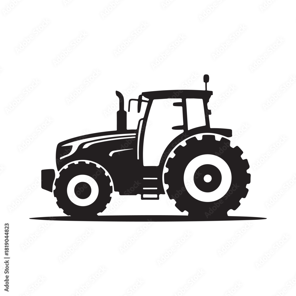 Obraz premium tractor isolated on white. vector eps 10