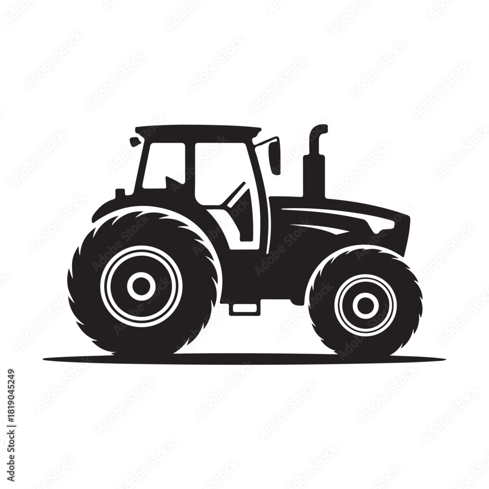 Fototapeta premium tractor isolated on white. vector eps 10