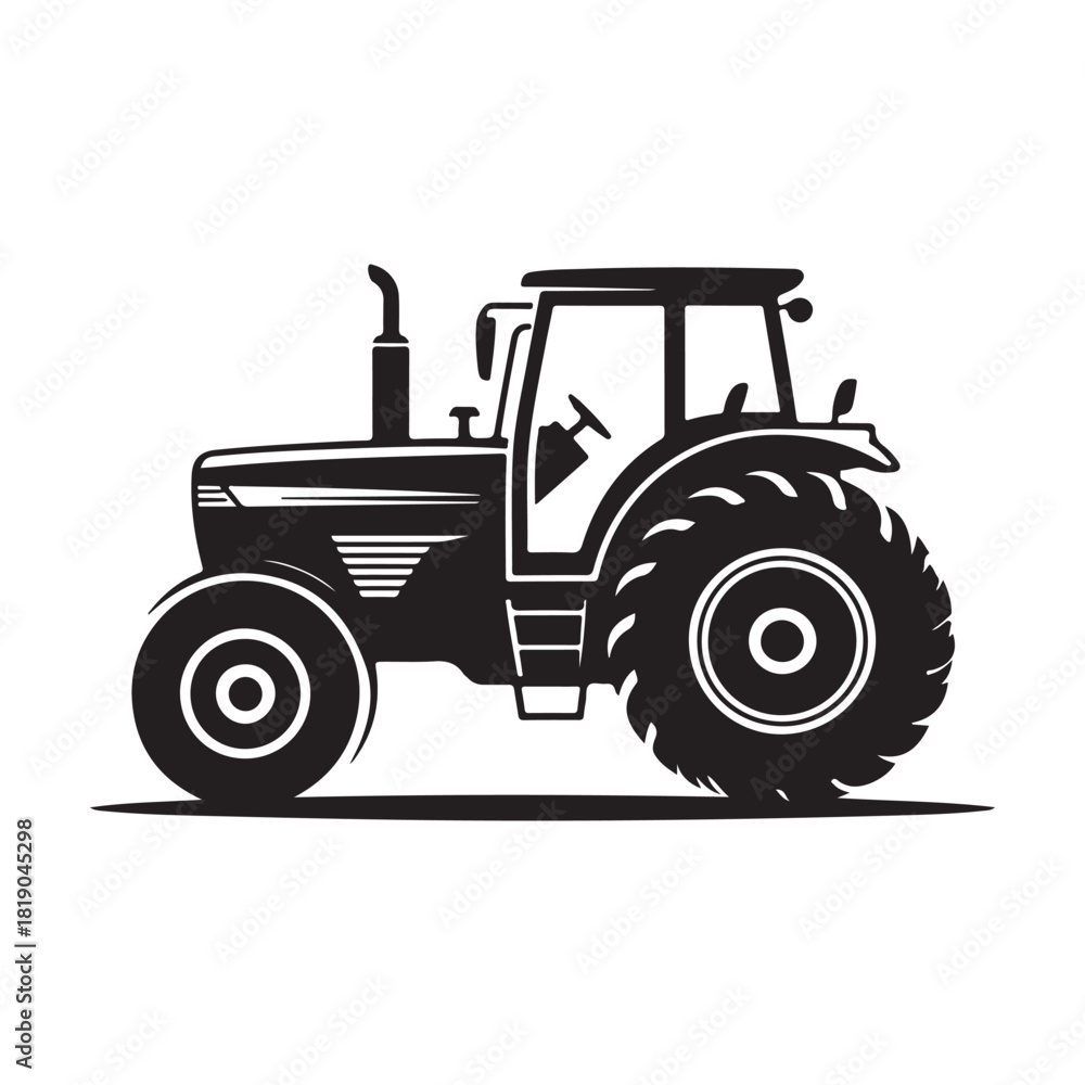 Obraz premium tractor isolated on white. vector eps 10
