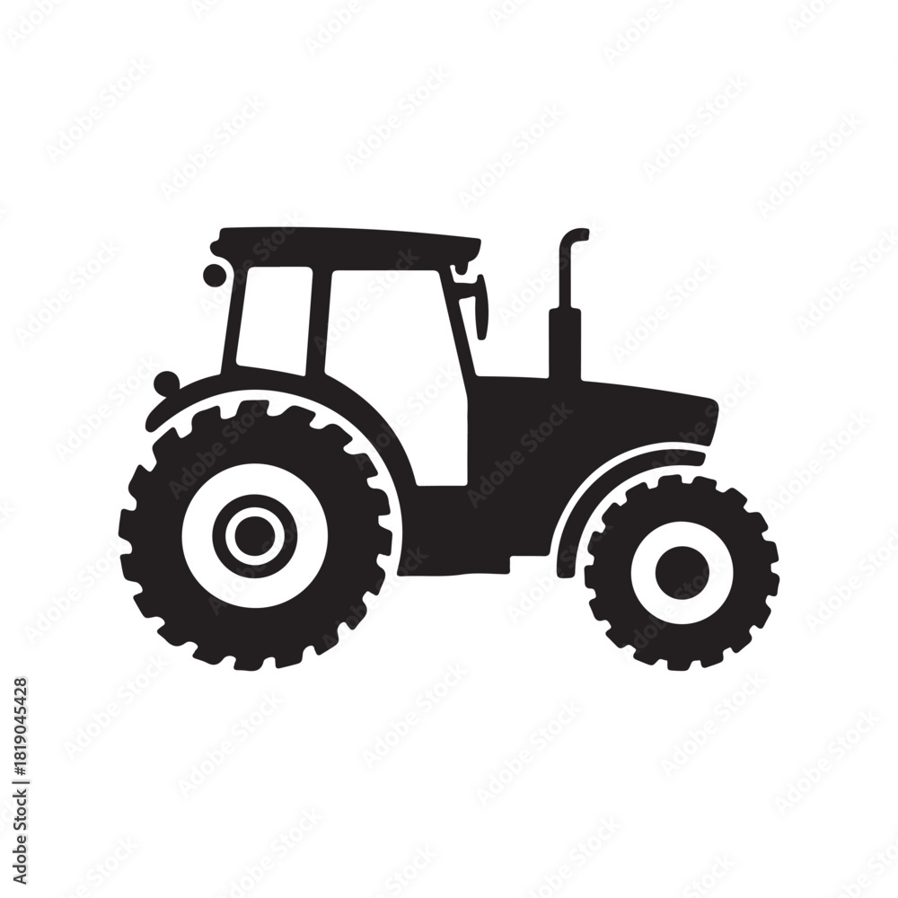 Obraz premium tractor isolated on white. vector eps 10