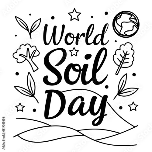 WORLD SOIL DAY vector illustration isolated 