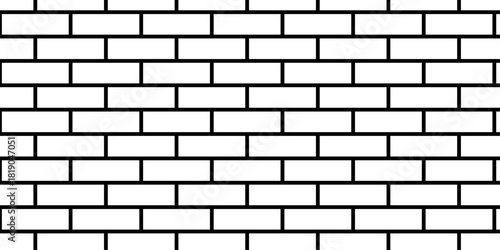 Pavement slab road seamless mosaic stone concrete wall surface tiles. subway vector block rock white brick wall texture background.	