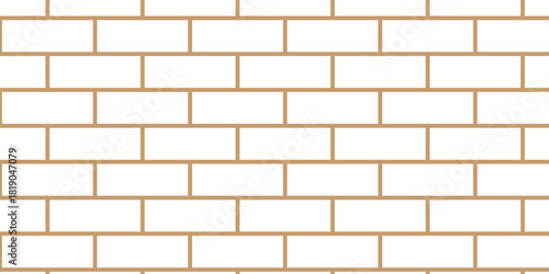 Pavement slab road seamless mosaic stone concrete wall surface tiles. subway vector block rock white brick wall texture background.	