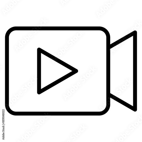 Live Streaming Outline Icon