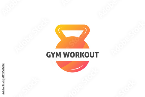 Kettlebell Gym Workout Icon  Modern Gradient Design