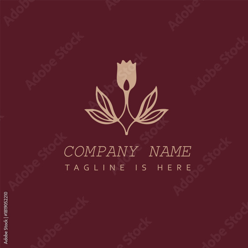 Cosmetics company unique logo brand