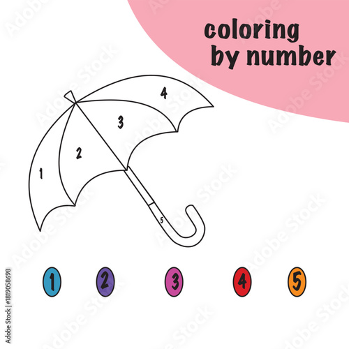 Coloring by number for kids
