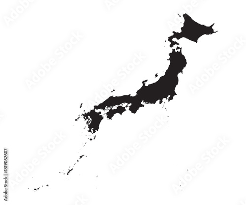 Wallpaper Mural Japan map Vector Torontodigital.ca