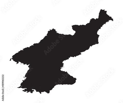 North Korea map Vector